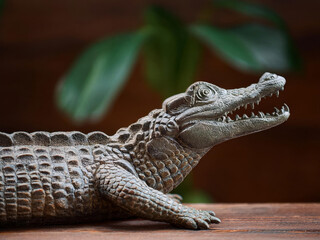Naklejka premium statue of a crocodile