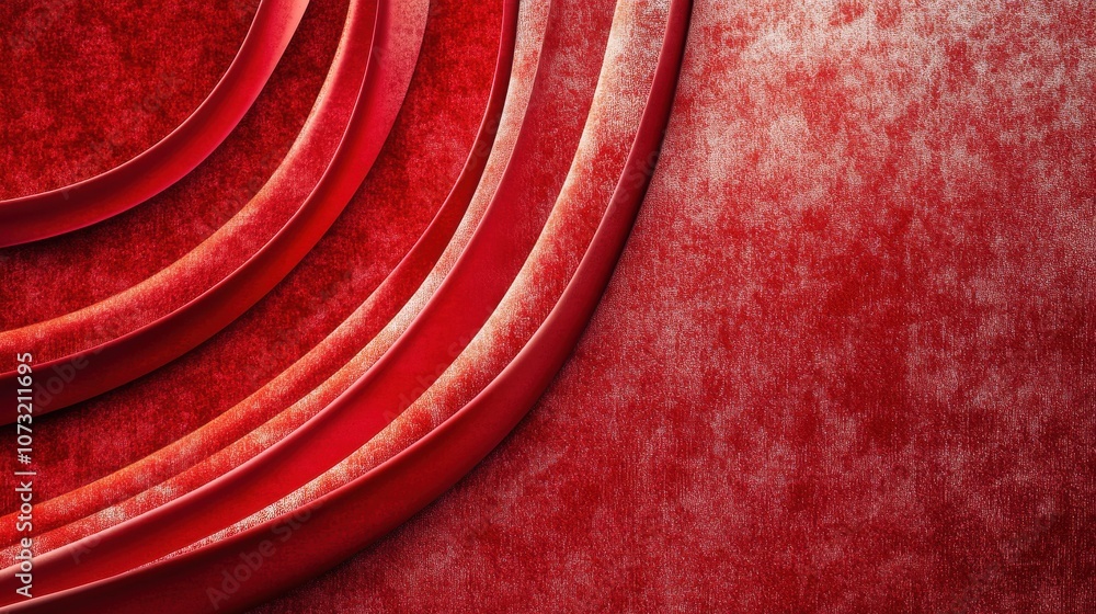 Poster abstract red textured background with flowing lines, creating a dynamic visual effect.