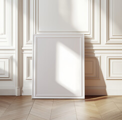 Frame artwork mockup white frame 