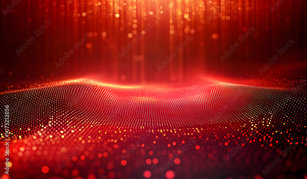 Canvas Prints abstract matrix red background