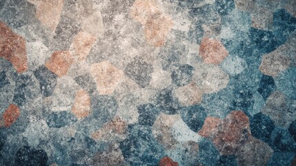 Textured abstract background featuring a blend of blue, beige, and orange hues, creating a calming atmosphere.