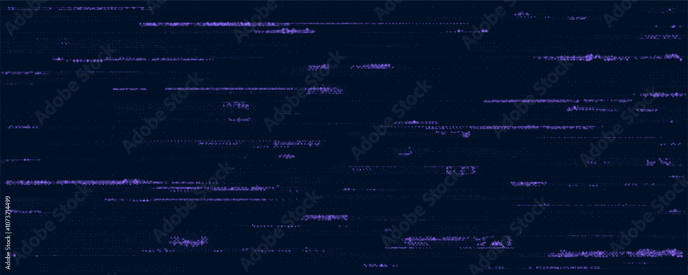 Aufkleber glitch bitmap background. abstract pixel noise effect. halftone grunge texture. vector illustration.