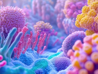 Obraz premium Colored Corals Close Up