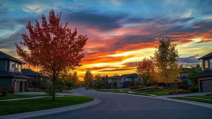 Suburban Sunset