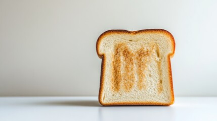 Toasted Bread with a Letter M