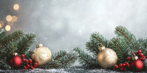 Obraz premium a christmas wallpaper background with copy space for text