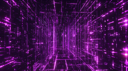 Obraz premium A futuristic green glowing circuit design with diagonal light streaks, symbolizing motion and high-tech energy.
