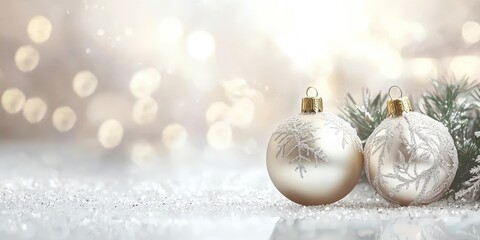 a christmas wallpaper background with copy space for text