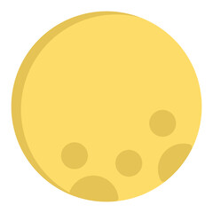 Fototapeta premium full moon icon flat style