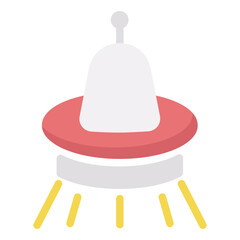 ufo icon flat style