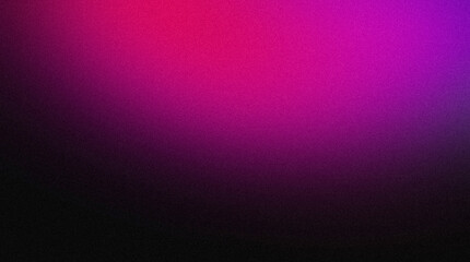 Trendy pink magenta purple blue color gradient grainy backdrop design, noise texture, copy space.