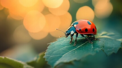 Ladybug on a Leaf