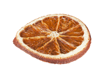 real decorative dried orange slice