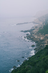 Cap Spartel on a foggy day, Tangier, Morocco