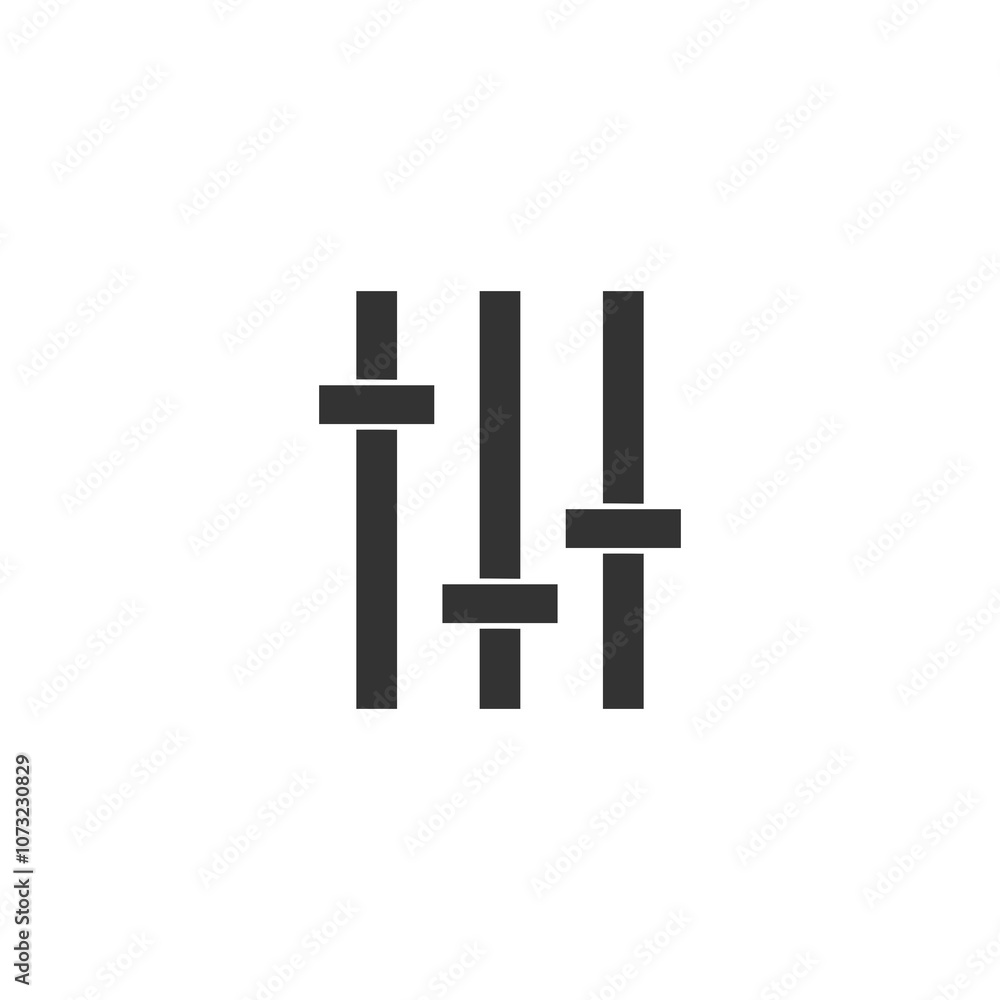 Poster faders icon isolated on transparent background