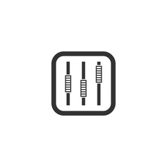 Faders icon isolated on transparent background
