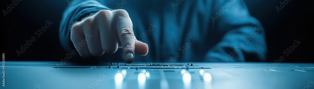 Poster hands and keyboard, a closeup of typing in the digital age exploring the interplay of human input te
