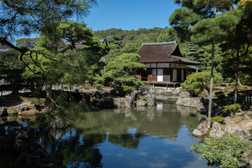 Ginkakuji Temple or Silver Pavilion, Kyoto, Japan