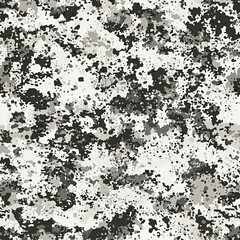 Snow Terrain Abstract Hunting Camouflage Pattern, Seamless Repeating Camo Texture