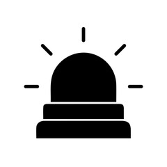 emergency siren icon vector eps 