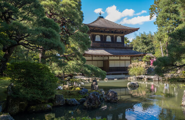 Ginkakuji Temple or Silver Pavilion, Kyoto, Japan