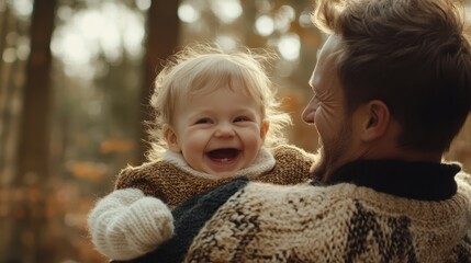 Obraz premium The Joyful Moment with Child