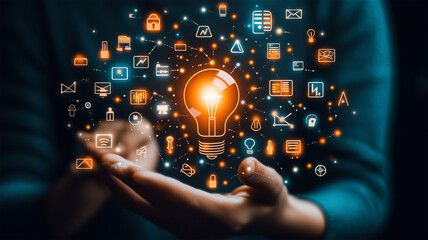 インスピレーションとテクノロジーの象徴を手にする日本人