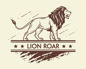 Lion concept with icon design, vector illustration 10 eps graphic.
