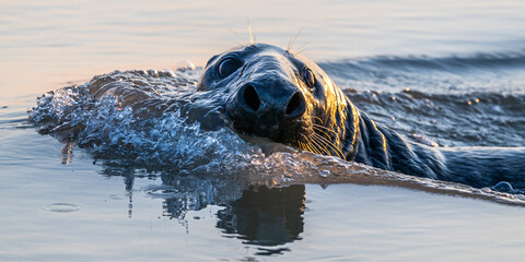 Phoques gris et phoques veau-marin à Berck-sur-mer © Alonbou
