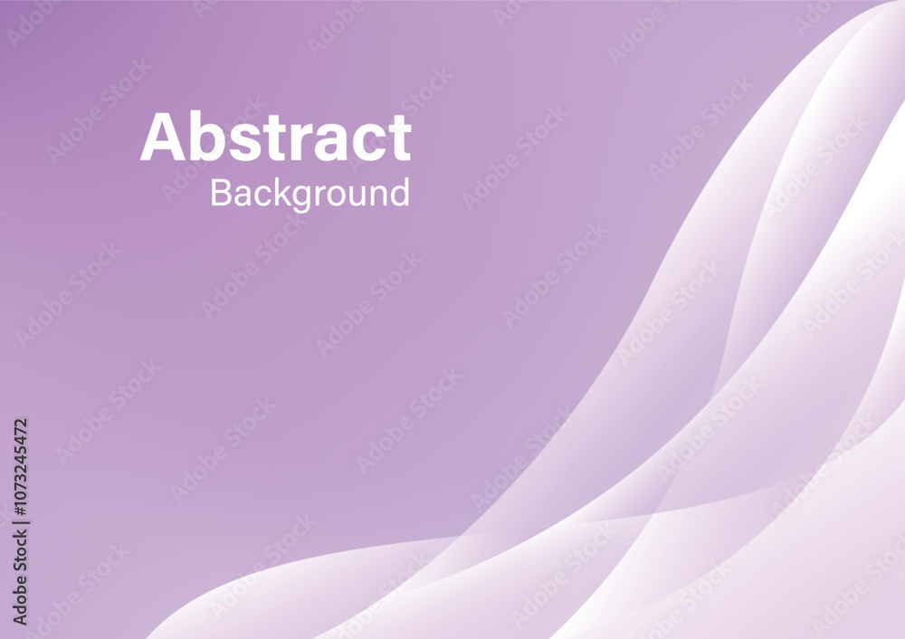Poster purple gradient abstract background with flowing curve element vector illustration template