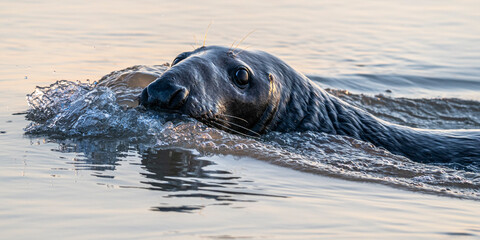 Phoques gris et phoques veau-marin à Berck-sur-mer © Alonbou