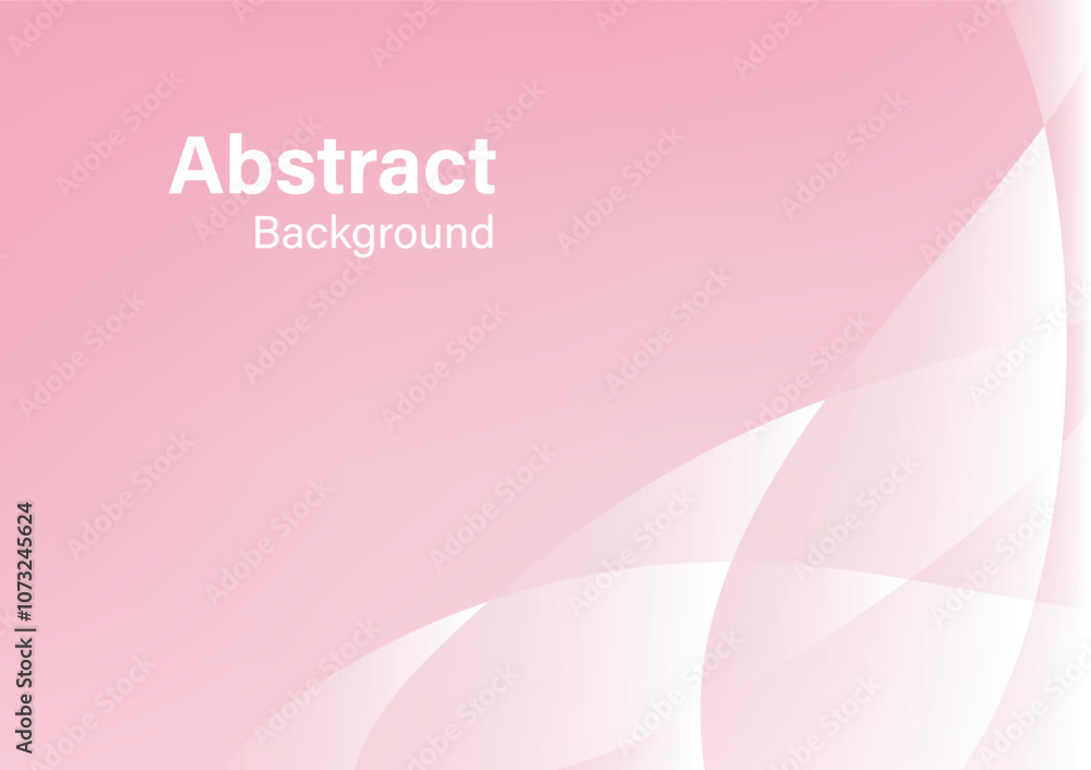 Aufkleber abstract pink gradient background with flowing wave elements vector illustration template