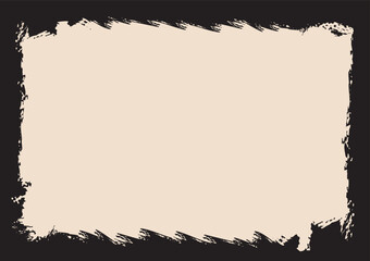 rough dirty frame and grunge border brush stroke textured background and blank space
