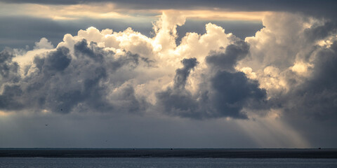 Ciel exceptionnel au large de Berck-sur-mer