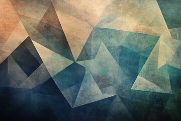 Simple geometric wallpaper with calming colors, soft transitions, and delicate illumination on a dark background.