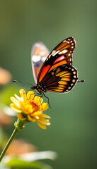 Fototapeta premium Julia Butterfly isolated with white highlights, png