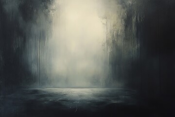 Clean lines, soft color blends, delicate light details, dark textured surface.