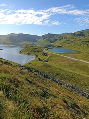 Scenery of nature in Sarnes on Mageroya Island, Norway