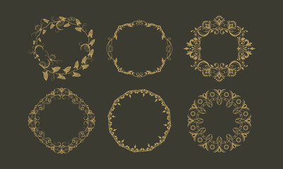 Round vintage frames