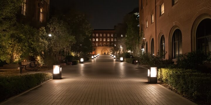 UCLA walkway Halloween -