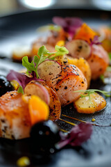 fish with vegetables