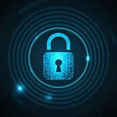 セキュリティー　南京錠　WEB素材