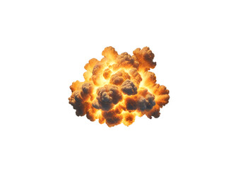 Fire explosion on a isolated background