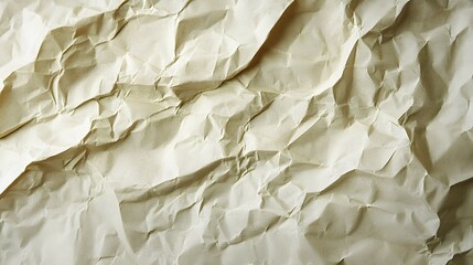 Obraz premium Old Crumpled Paper Background . Brown Paper with Textured Crinkles