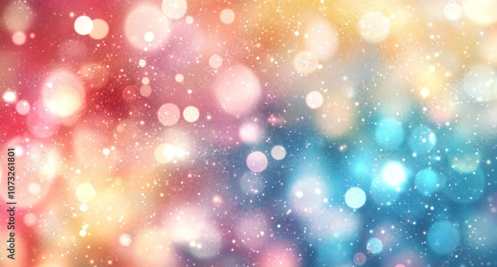 Poster a colorful background with many small circles