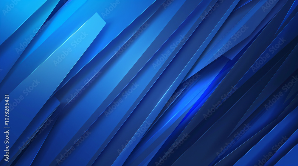 Poster intersecting blue lines and shapes form a striking abstract background, ideal for digital projects, 