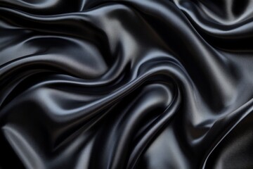 Obraz premium A black fabric with a shiny surface