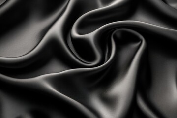 Obraz premium A black fabric with a shiny surface