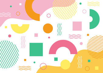 カラフルな幾何学模様の背景