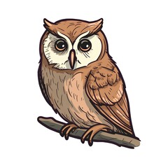 Obraz premium owl on a branch